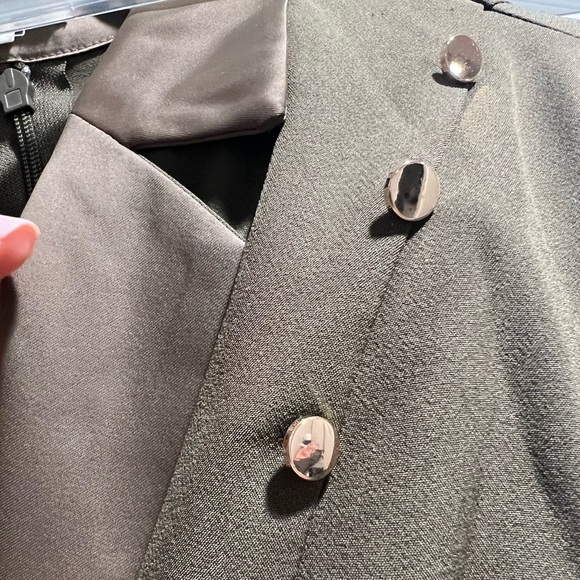 House of CB Mistress Rocks Los Angeles Army green Blazer dress - Picture 4 of 5